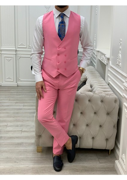 Erkek Takım Elbise Kırlangıç Yaka Italyan Kesim Slim Fit Ceket Yelek Pantolon fiyatları