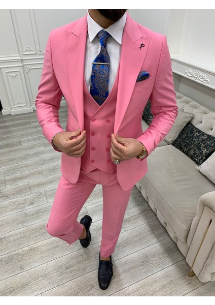 Erkek Takım Elbise Kırlangıç Yaka Italyan Kesim Slim Fit Ceket Yelek Pantolon indirimleri