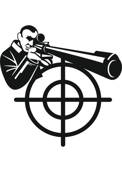 Keskin Nişancı Dekoratif Ahşap Duvar Dekoru