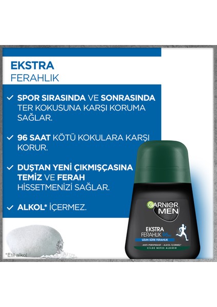 Garnier Men Ekstra Ferahlık Roll On 50 ML