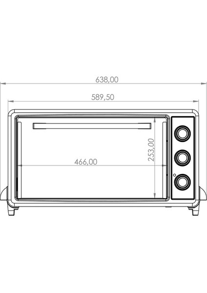 Fuşya Turbo 40 Litre Mini Fırın LX-3525