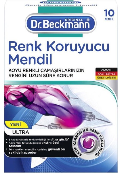 Ultra 10 Adet Renk Koruyucu Mendil