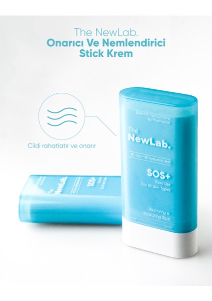 The NewLab. Onarıcı ve Nemlendirici Stick (4c Cica- 4d Hyaluronic Acid)