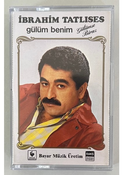 Ibrahim Tatlıses Gülüm Benim Kaset (Orjinal Dönem Kağıt Baskı)
