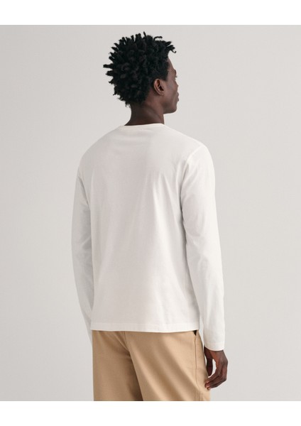 Erkek Krem Regular Fit Bisiklet Yaka T-Shirt 2004049.113