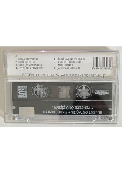 Fikret Kızılok - Bülent Ortaçgil Pencere Önü Çiçeği Kaset (Orjinal Dönem Baskı)