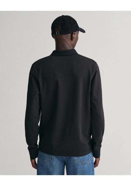 Erkek Siyah Regular Fit Logolu Polo 2065004.5 indirimleri