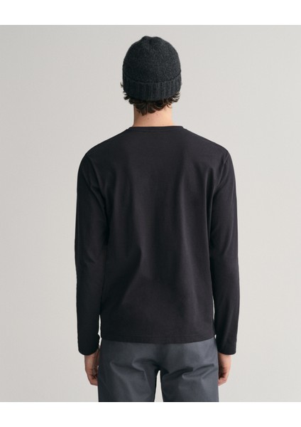 Erkek Siyah Regular Fit Bisiklet Yaka T-Shirt 2004049.5 fiyatları