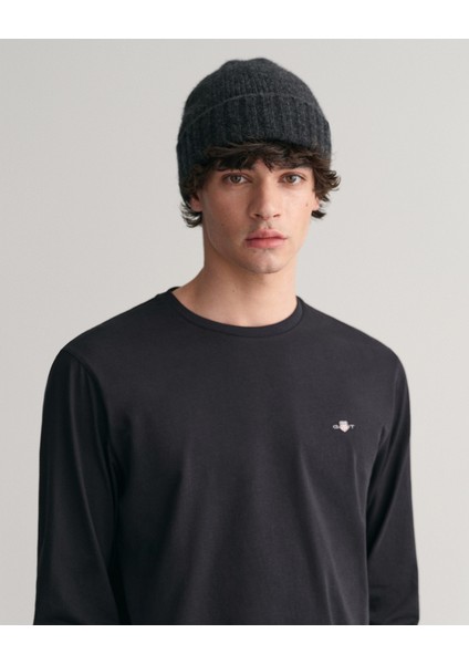 Erkek Siyah Regular Fit Bisiklet Yaka T-Shirt 2004049.5 fırsatları