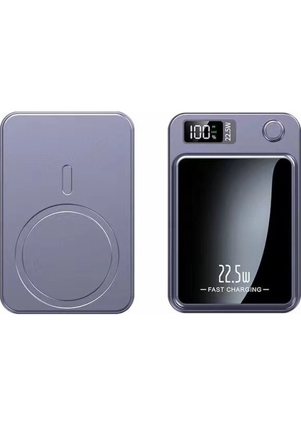 Kablosuz Şarj Güç Bankası 10000MAH 15W Manyetik Kablosuz Şarj Harici Pil iPhone 13 14 Pro Max Için Taşınabilir Güç Bankası (Yurt Dışından)