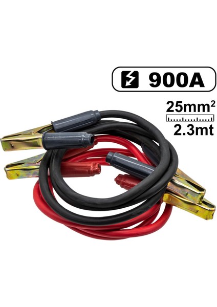 505655 Çantalı Akü Takviye Kablosu 900A, 25MM2