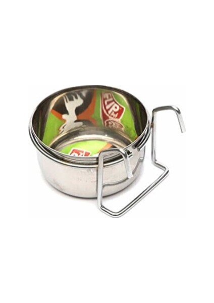 Yemlik Suluk Çelik Papağan Için Askı Aparatlı 12,5 cm