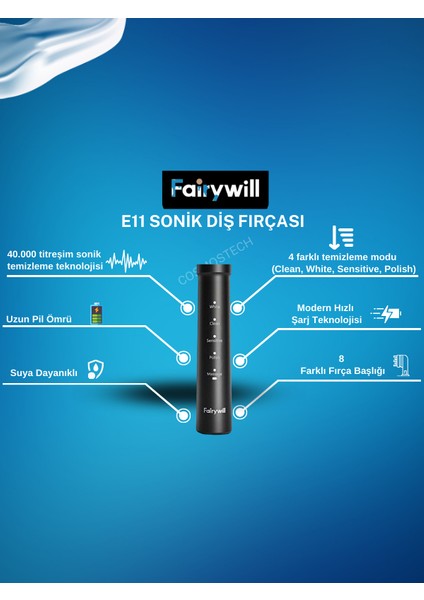E11 Sonic Elektrikli Diş Fırçası