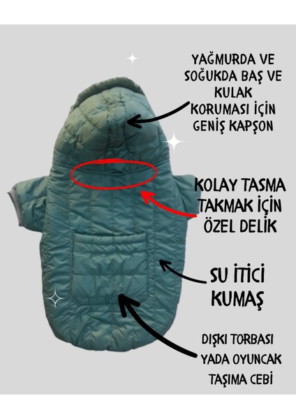 Green Comfly Köpek Montu Orta ve Büyük Irklar Için