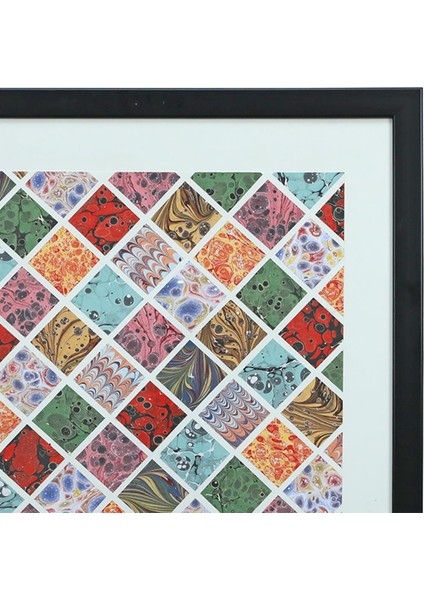 EL İŞÇİLİĞİ EBRU TABLO 55*75 cm - 5653