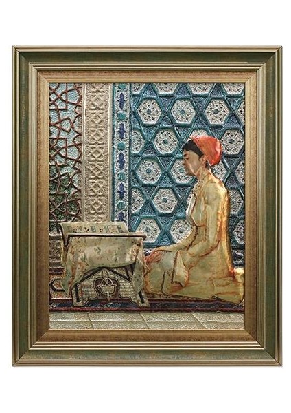 EL İŞÇİLİĞİ FOLYO KABARTMA TABLO 60*58 cm - 5703