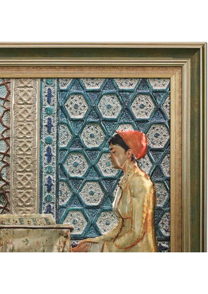 EL İŞÇİLİĞİ FOLYO KABARTMA TABLO 60*58 cm - 5703