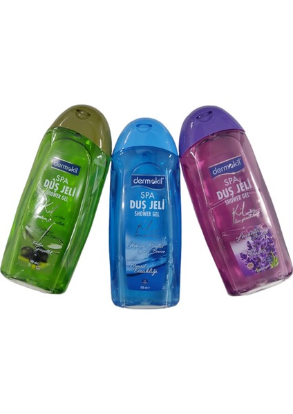 Duş Jeli Seti Sette 3 Adet Ürün Vardır(Dermokil Zeytinyağlı 500 Ml+Okyanus Esintisi 500 Ml+Lavanta 500 Ml)