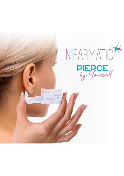 NİNA Medikal Niearmatic White Birthstar Crystal Kulak Delme Aparatı ve Küpesi Regular 4mm fırsatları