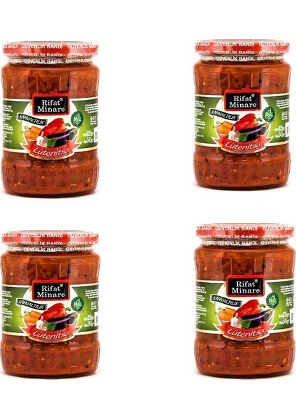 Lütenitsa Kahvaltılık Balkan Sosu(Az ACILI)(580CC)(!! 4'lü Paket!!)