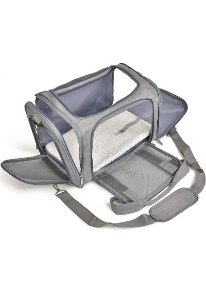 Mor 44X28X28CM Köpek Taşıyıcı Köpek Sırt Çantası Kedi Taşıma Çantası Evcil Hayvan Taşıma Çantası Seyahat Çantaları Havayolu Onaylı Taşıyıcı Kediler Köpek Aksesuarları (Yurt Dışından) fırsatları