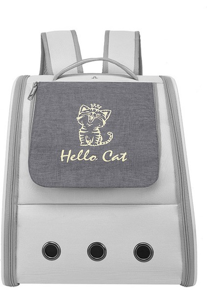 Gri Kedi Çantası Evcil Hayvan Çantası Uygun Sırt Çantası Taşıma Taşınabilir Nefes Alabilir Kedi Köpek Evcil Hayvan Malzemeleri Uygun Sırt Çantası Taşınabilir (Yurt Dışından)