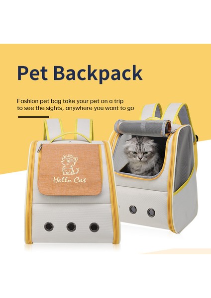 Gri Kedi Çantası Evcil Hayvan Çantası Uygun Sırt Çantası Taşıma Taşınabilir Nefes Alabilir Kedi Köpek Evcil Hayvan Malzemeleri Uygun Sırt Çantası Taşınabilir (Yurt Dışından) modelleri