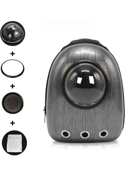 Koyu Gri L Kedi Sırt Çantası Kedi Taşıyıcı Şişman Kedi Çantası Nefes Alabilir Taşıma Seyahat Çantası Köpek Uzay Kapsülü Evcil Hayvan Kapsülü Astronot Sırt Çantası Evcil Hayvanlar Için (Yurt Dışından)