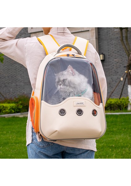 41X24.5X23CM Yeni Pet Kedi Çantası Nefes Taşınabilir Evcil Hayvan Taşıma Çantası Şeffaf Uzay Evcil Hayvan Sırt Çantası Açık Seyahat Sırt Çantası Kedi ve Köpek Için (Yurt Dışından) fırsatları
