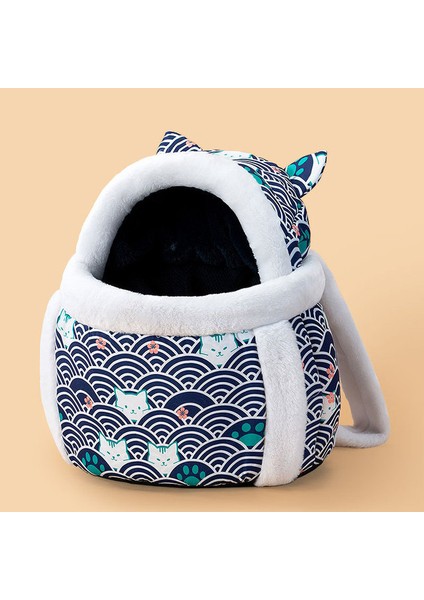 Dalgalanma M Sonbahar ve Kış Sıcak Kedi Çanta Sevimli Kedi Çanta Köpek Dışarı Sırt Çantası Sırt Çantası Çok Fonksiyonlu Pet Kedi Çantası (Yurt Dışından)