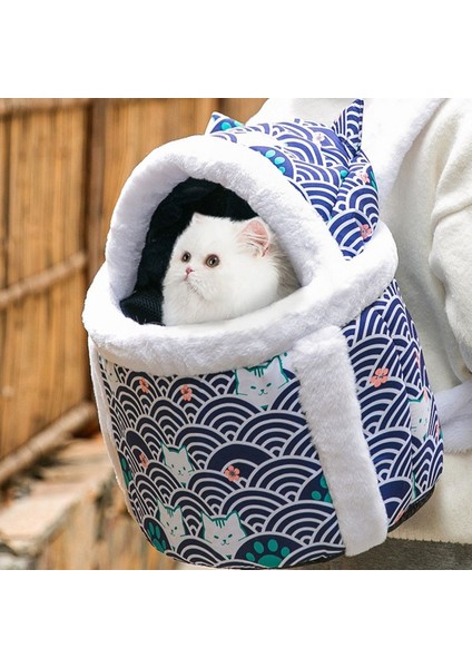 Dalgalanma M Sonbahar ve Kış Sıcak Kedi Çanta Sevimli Kedi Çanta Köpek Dışarı Sırt Çantası Sırt Çantası Çok Fonksiyonlu Pet Kedi Çantası (Yurt Dışından) modelleri