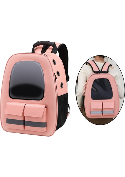 Yeşil Kedi Sırt Çantası Taşıyıcı Çanta, Köpek Sırt Çantası, Küçük Kediler Için Evcil Hayvan Köpekler Tavşan, Seyahat Için Şeffaf Sırt Çantası, Yürüyüş (Yurt Dışından) fırsatları