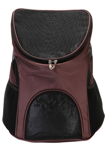 Kahve Evcil Hayvan Taşıma Çantası Kedi Sırt Çantası Örgü Taşınabilir Katlanabilir Nefes Kedi Köpek Sırt Çantaları Açık Ön Çanta Örgü Sırt Çantası (Yurt Dışından)