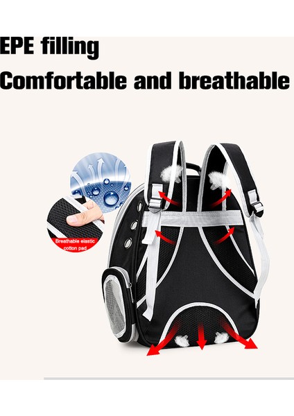 15 Kedi Çantası Nefes Alabilir Taşınabilir Pet Taşıma Çantası Delikli Açık Seyahat Sırt Çantası (Yurt Dışından) fırsatları