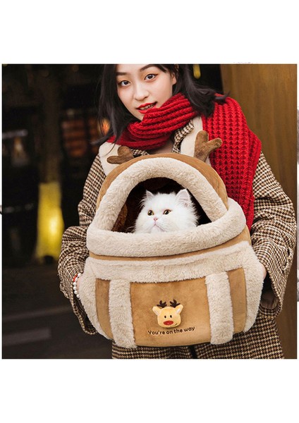 Kahverengi Max 4 kg Kedi Sırt Çantası Için Taşıyıcı Kediler Için Kedi Taşıma Için Taşınabilir Iki Omuz Uzay Sırt Çantası Pet Gezi Çantası Konveyörler ve Pusetler (Yurt Dışından) modelleri