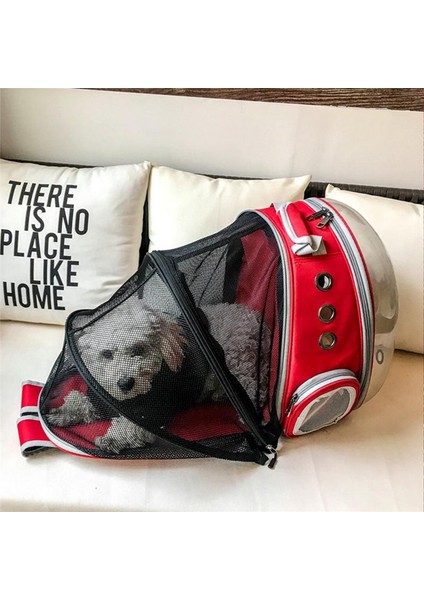 Kırmızı Taşınabilir Pet Kedi Sırt Çantası Katlanabilir Çok Fonksiyonlu Pet Köpek Taşıma Çantası Büyük Uzay Kapsülü Kabarcık Omuz Evcil Hayvan Sırt Çantası Çadır Kafesi (Yurt Dışından) indirimleri