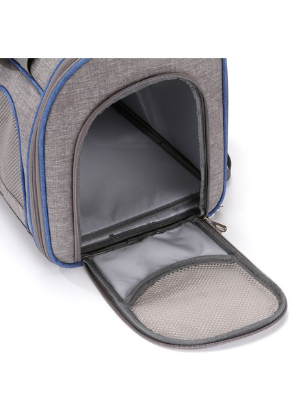 Mavi 40X25X48 cm Katlanabilir Evcil Hayvan Taşıma Çantası Taşınabilir Açık Omuz Çantası Kedi Köpek Sırt Çantası Nefes Büyük Kapasiteli Pet Köpek Kedi Çantası (Yurt Dışından) indirimleri