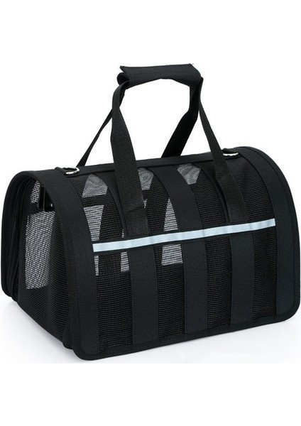 Siyah M-Altında 6 kg Evcil Hayvanlar Mesh Nefes Alabilen Pet Kedi Taşıyıcı Kediler Için Yansıtıcı Yavru Köpek Gatos Taşıma Çantası Taşınabilir Paket Kedi Malzemeleri Taşıma Perro (Yurt Dışından)