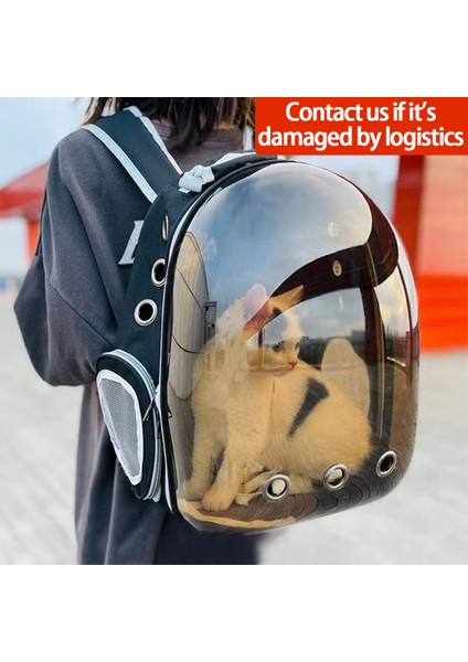 Siyah Evcil Köpek Taşıma Taşıyıcı Kedi Taşıma Çantası Uzay Pet Sırt Çantası Nefes Taşınabilir Şeffaf Sırt Çantası Köpek Uzay Kapsülü Çantası (Yurt Dışından) indirimleri