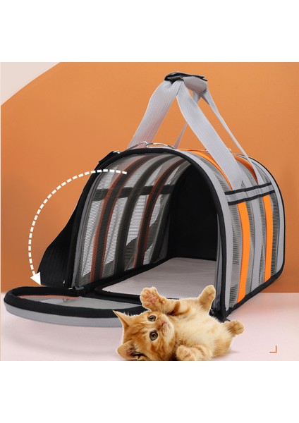 Gri L 48X27X27CM Taşınabilir Kedi Taşıma Çantası Pet Araba Seyahat Kasaları Araç Katlanır Yumuşak Yatak Katlanabilir Köpek Kulübesi Evi Orta Yavru Köpek Için (Yurt Dışından) indirimleri