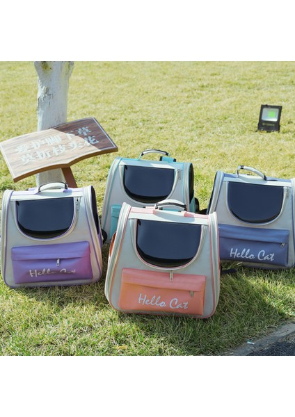 Pus Mavi Dışarı Çıkmak Taşınabilir Büyük Kapasiteli Kedi Çantası Çanta Sırt Çantası Evcil Hayvan Taşıyıcı Kedi Gezi Malzemeleri Aşınmaya Dayanıklı Çizilmeye Dayanıklı (Yurt Dışından) indirimleri