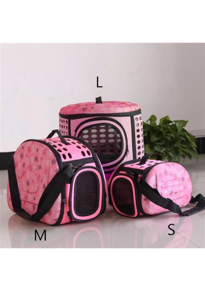 Pembe M Takım Elbise 1.5-4.0 kg Eva Kedi Askıları Omuz Çantaları Katı Örgü Evcil Hayvan Taşıma Çantası Kediler Köpekler Için 7.5 kg Tavşan Hayvanlar Açık Seyahat Mochila Gato (Yurt Dışından)
