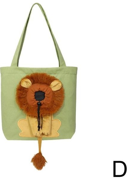 Yeşil Yumuşak Evcil Hayvan Taşıyıcıları Aslan Tasarım Taşınabilir Nefes Çanta Kedi Köpek Taşıma Çantaları Giden Seyahat Evcil Hayvan Çanta Güvenlik Fermuarlı (Yurt Dışından)