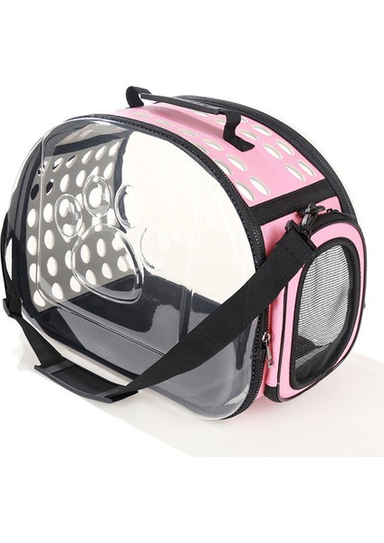 Pembe 36X20X22 cm Kedi Taşıma Çantası Kedi Kafesi Taşıma Sırt Çantası Köpek Kedi Çantası Seyahat Pet Taşınabilir Nefes Taşıyıcı Şeffaf Sırt Çantası Kediler Için Pet (Yurt Dışından)
