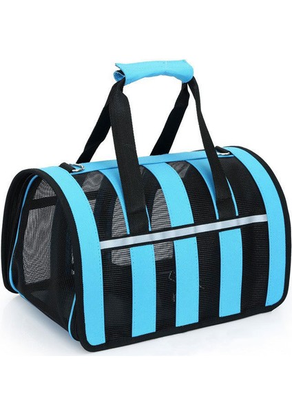 Mavi S-Altında 4 kg Evcil Hayvanlar Mesh Nefes Alabilen Pet Kedi Taşıyıcı Kediler Için Yansıtıcı Yavru Köpek Gatos Taşıma Çantası Taşınabilir Paket Kedi Malzemeleri Taşıma Perro (Yurt Dışından) fırsatları