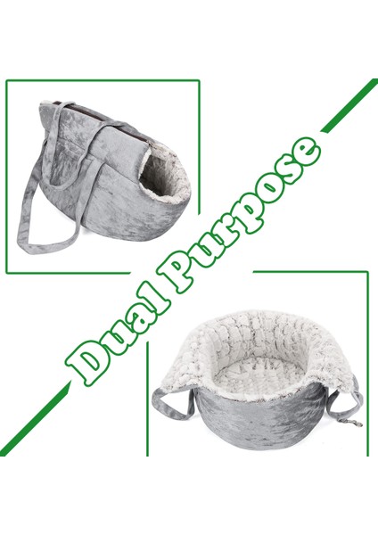 Haki Kadife Kedi Taşıma Çantası Kediler Için Sırt Çantası Panier Çanta Kedi Seyahat Için Peluş Kediler Çanta Sırt Çantası Yatak Köpek Pet Kedi Aksesuarla (Yurt Dışından) modelleri