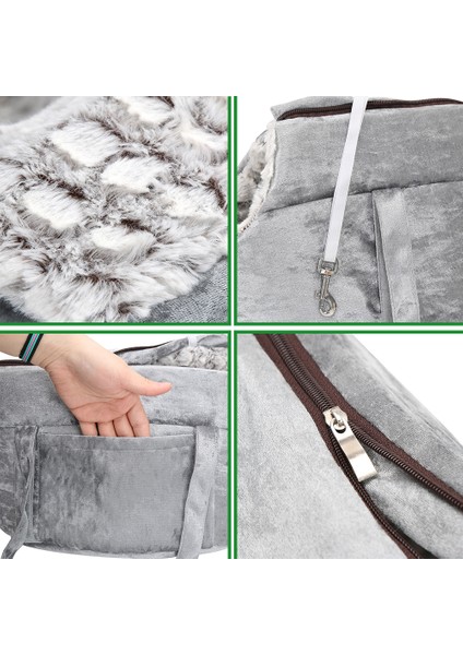 Haki Kadife Kedi Taşıma Çantası Kediler Için Sırt Çantası Panier Çanta Kedi Seyahat Için Peluş Kediler Çanta Sırt Çantası Yatak Köpek Pet Kedi Aksesuarla (Yurt Dışından) fırsatları