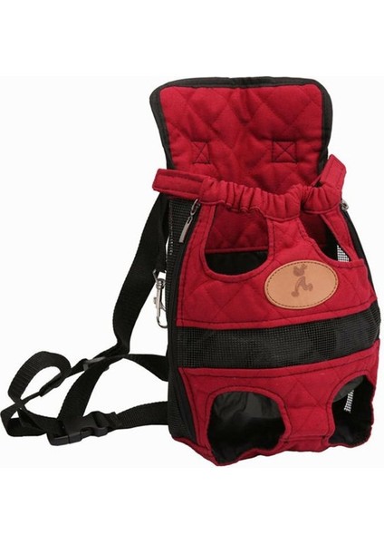 Kırmızı L Outad Evcil Hayvan Taşıyıcı Sırt Çantası Ayarlanabilir Pet Ön Kedi Köpek Taşıyıcı Seyahat Çantası Bacaklar Dışarı Ön Göğüs Sırt Çantası Evcil Hayvan Köpek Malzemeleri (Yurt Dışından)