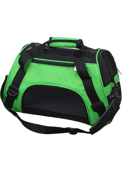 Green S Taşınabilir Pet Örgü Taşıma Çantası Pet Seyahat Çantaları Taşınabilir Katlanabilir Köpek Kedi Taşıyıcı Nefes Örgü Seyahat Kafesi Crossbody Tote Çanta (Yurt Dışından)