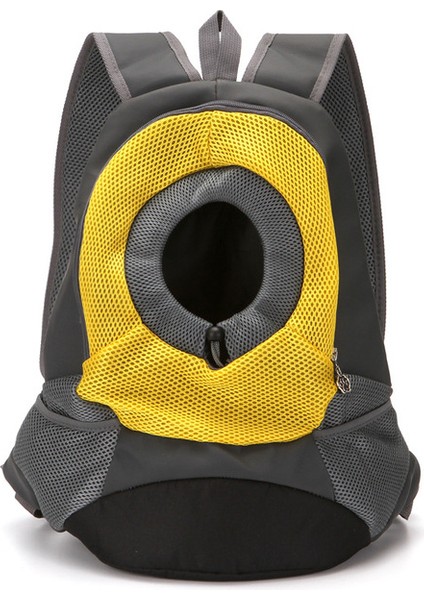 Sarı 8 kg Pet Kedi Taşıma Çantası Naylon Nefes Örgü Küçük Köpek Çantası Taşınabilir Seyahat Kedi Sırt Çantası Pet Ön Outcrop Kafa Sırt Çantası Göğüs Paketi (Yurt Dışından)